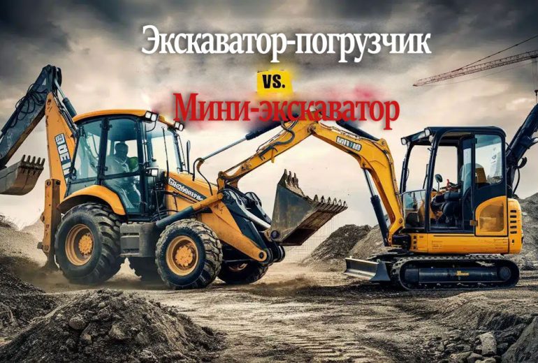 Экскаватор-погрузчик против мини-экскаватора: что лучше?