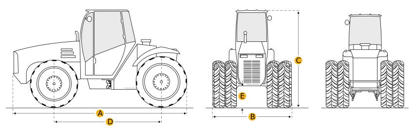 Схема 4WD Трактор