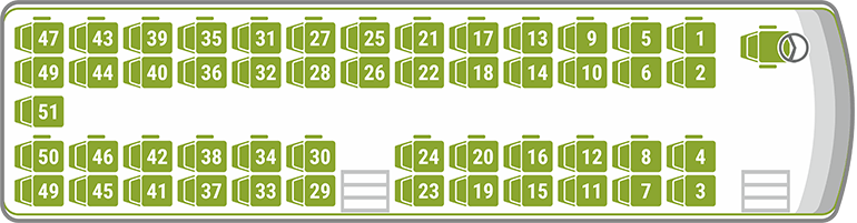 Схема автобуса на 51 место расположения мест. Автобус Yutong zk6122h9 расположение мест. Схема автобуса Ютонг 51 место. Автобус Yutong схема мест. Ютонг автобус схема мест.