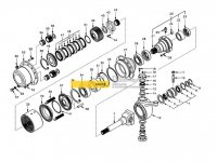 Сальник поворотного кулака Volvo EW130, EW145B