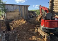 Аренда мини экскаватора 2 тонны, резиновые гусеницы в Ярославле