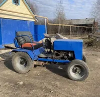 Продам самодельный трактор с телегой