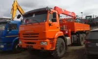 Бортовой автомобиль КАМАЗ-43118 (6х6) с корейским манипулятором KANGLIM KS 1256 G-II