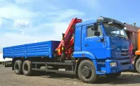 Автомобиль бортовой КАМАЗ 65117 с КМУ Fassi F155A.0.22